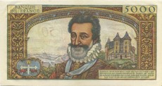 5000 francs henry IV surchargé